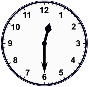 O'clock & Half Past (Read Analogue, Write Digital)