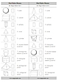 3D Shape Match Mad Maths Minutes