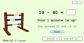 Subtract Multiple of 10 from 2-digit Interactive Mad Maths