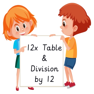 12x Table & Division Facts