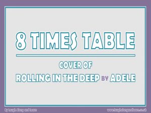8x Table Rolling in the Deep Cover