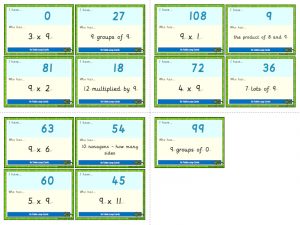 9x Table Loop Cards