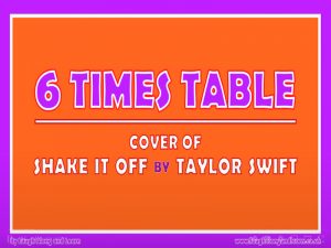 6x Table Cover of Taylor Swift's Shake it Off