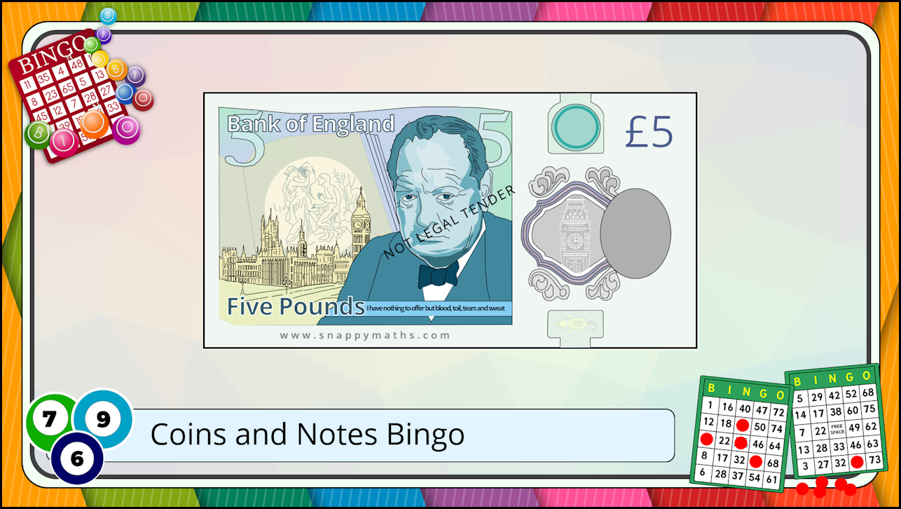 coinsnotesbingogo Snappy Maths