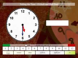 O'clock and Half Past Interactive