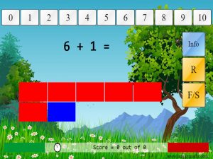 Adding/Subtracting 1 (within 10) interactive game