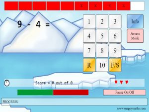 Subtraction (within 10) Beat the Clock Game