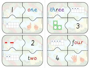 Numbers 1 to 10 Puzzle